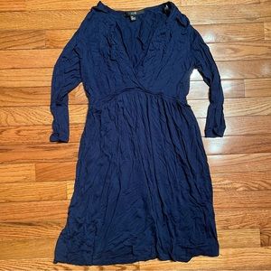 Forever 21 Flowy Navy Blue Dress